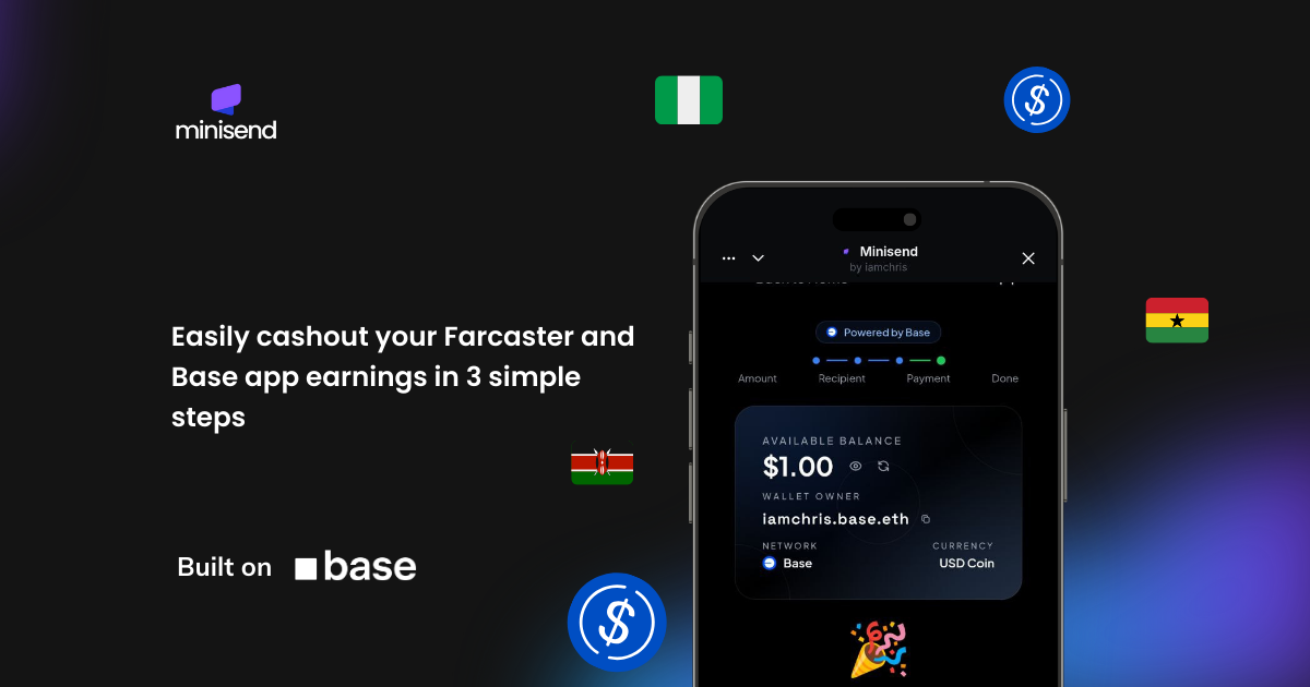 Minisend - USDC to KES and NGN